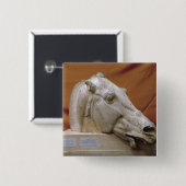 Hoofd van een paard van Selene Vierkante Button 5,1 Cm (Voorkant /achterkant)