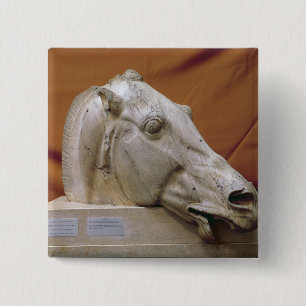 Hoofd van een paard van Selene Vierkante Button 5,1 Cm