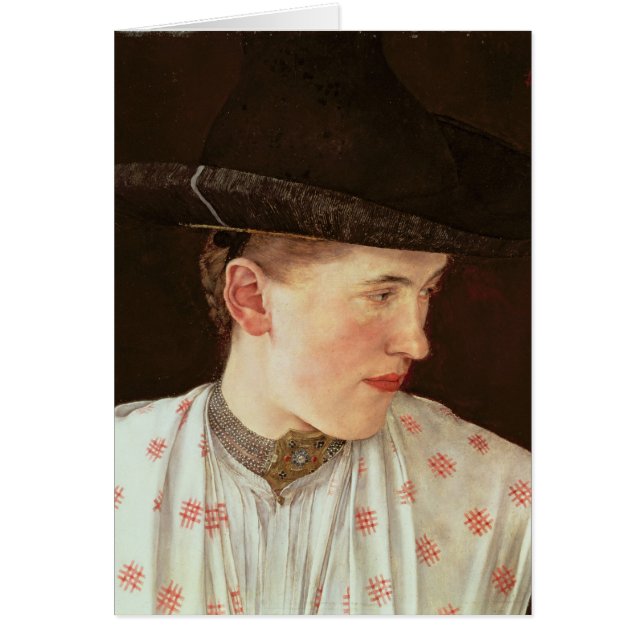 Hoofd van een paasmeisje, c.1880 (Voorkant)