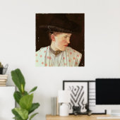 Hoofd van een paasmeisje, c.1880 poster (Thuiskantoor)