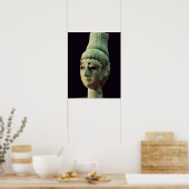 Hoofd van een prins of prinses van Ugarit (ivoor)  Poster (Keuken)