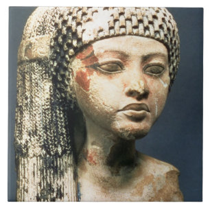 Hoofd van een prinses van de familie Akhenaten, N Tegeltje