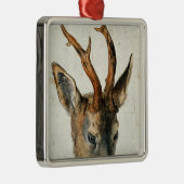 Hoofd van een Roe Deer Metalen Ornament (Rechts)