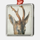 Hoofd van een Roe Deer Metalen Ornament (Links)