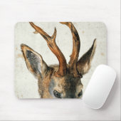 Hoofd van een Roe Deer Muismat (Met muis)