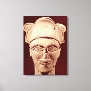 Hoofd van een Semitische leider met Egyptische inv Canvas Afdruk