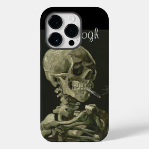 "Hoofd van een Skelet met brandende sigaret" Case-Mate iPhone 14 Pro Hoesje