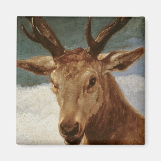 Hoofd van een Stag, 1634 Magneet (Voorkant)