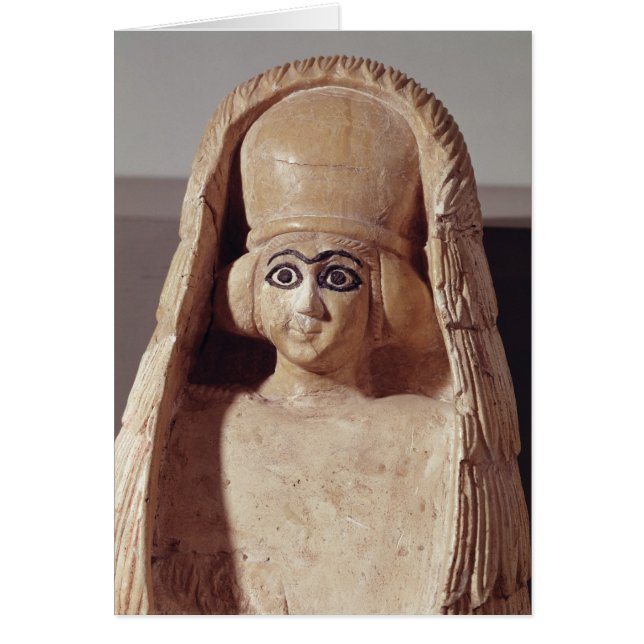 Hoofd van een standbeeld van Ishtar, met een (Voorkant)