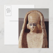 Hoofd van een standbeeld van Ishtar, met een Briefkaart (Voorkant / Achterkant)