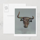 Hoofd van een stier, met koninklijk Sumeriaans ins Briefkaart (Voorkant / Achterkant)