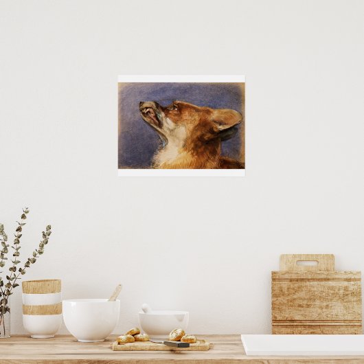 Hoofd van een vos poster (Keuken)