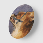 Hoofd van een vos ronde klok (Hoek)