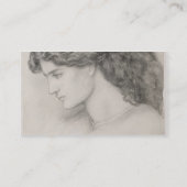 Hoofd van een vrouw, 1861 (potlood op papier) visitekaartje (Achterkant)