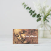 Hoofd van een vrouw, Antiek Dealer Visitekaartje (Staand voorkant)