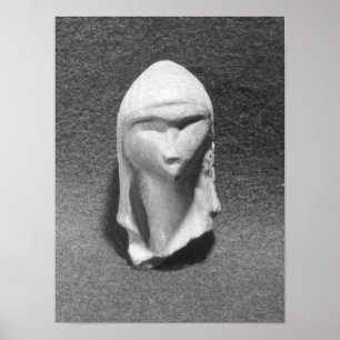 Hoofd van een vrouw bekend als Venus of Brassempou Poster