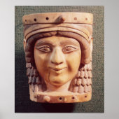 Hoofd van een vrouw, de Dame van de Nou Poster (Voorkant)