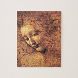 Hoofd van een vrouw La Scapigliata Leonardo Da Vin Legpuzzel