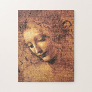 Hoofd van een vrouw La Scapigliata Leonardo Da Vin Legpuzzel