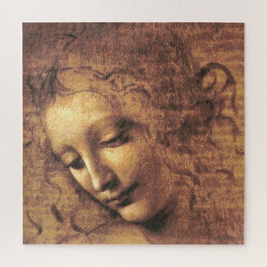 Hoofd van een vrouw La Scapigliata Leonardo Da Vin Legpuzzel (Verticaal)