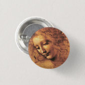 Hoofd van een vrouw La Scapigliata Leonardo Da Vin Ronde Button 3,2 Cm (Voorkant /achterkant)