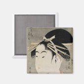 Hoofd van een vrouw magneet (Voorkant / Achterkant)