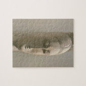 Hoofd van een vrouw (steen) legpuzzel (Horizontaal)
