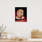 Hoofd van een vrouw, vermoedelijk prinses Kiya Poster (Keuken)