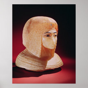 Hoofd van een vrouw, vermoedelijk prinses Kiya Poster