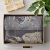 Hoofd van een wit paard (door Giovanni Boldini) Tissuepapier (Geschenk)