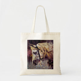 Hoofd van een wit paard (door Giovanni Boldini) Tote Bag