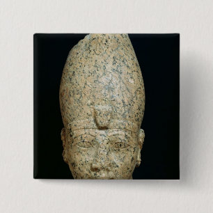 Hoofd van Hatshepsut Vierkante Button 5,1 Cm