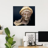 Hoofd van Hermes met pilo's Poster (Thuiskantoor)