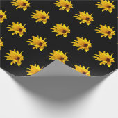 Hoofd van het gele madeliefje Helenium Wrapping Pa Cadeaupapier (Hoek)