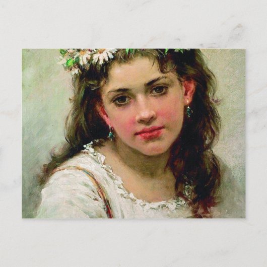 Hoofd van het Meisje Briefkaart (Voorkant)