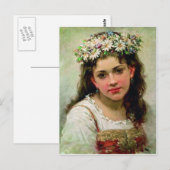 Hoofd van het meisje briefkaart (Voorkant / Achterkant)
