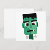 Hoofd van het Monster van Frankenstein Feestdagenkaart (Voorkant / Achterkant)