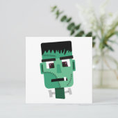 Hoofd van het Monster van Frankenstein Feestdagenkaart (Staand voorkant)