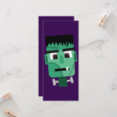 Hoofd van het Monster van Frankenstein Kaart (Voorkant / Achterkant in situ)