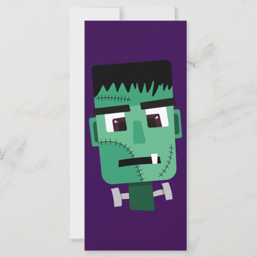 Hoofd van het Monster van Frankenstein Kaart (Voorkant)