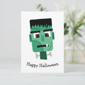 Hoofd van het Monster van Frankenstein Kaart (Staand voorkant)