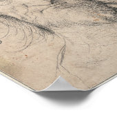 Hoofd van het Oude Man (Saturnus) van Durer Poster (Hoek)