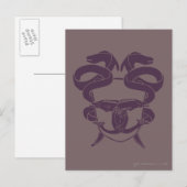 Hoofd van het symbool Laketown Briefkaart (Voorkant / Achterkant)