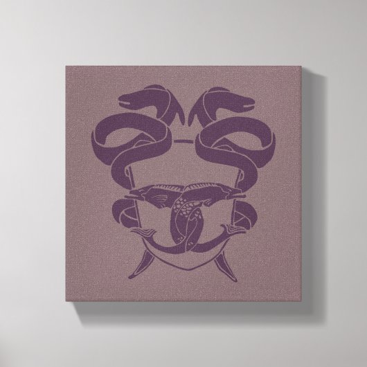 Hoofd van het symbool Laketown Canvas Afdruk (Voorkant)