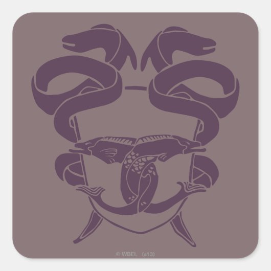 Hoofd van het symbool Laketown Vierkante Sticker (Voorkant)