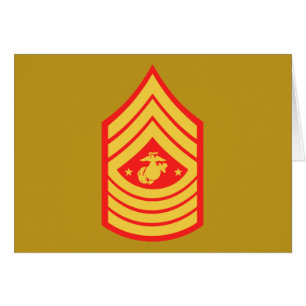 Hoofd van het zeekorps E-9 van USMC SMMC