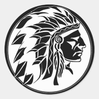 Hoofd van India Ronde Sticker