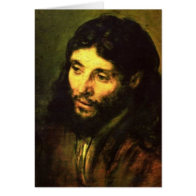 Hoofd van Jezus door Rembrandt (Voorkant)