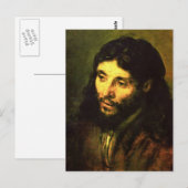Hoofd van Jezus door Rembrandt Briefkaart (Voorkant / Achterkant)