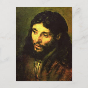Hoofd van Jezus door Rembrandt Briefkaart